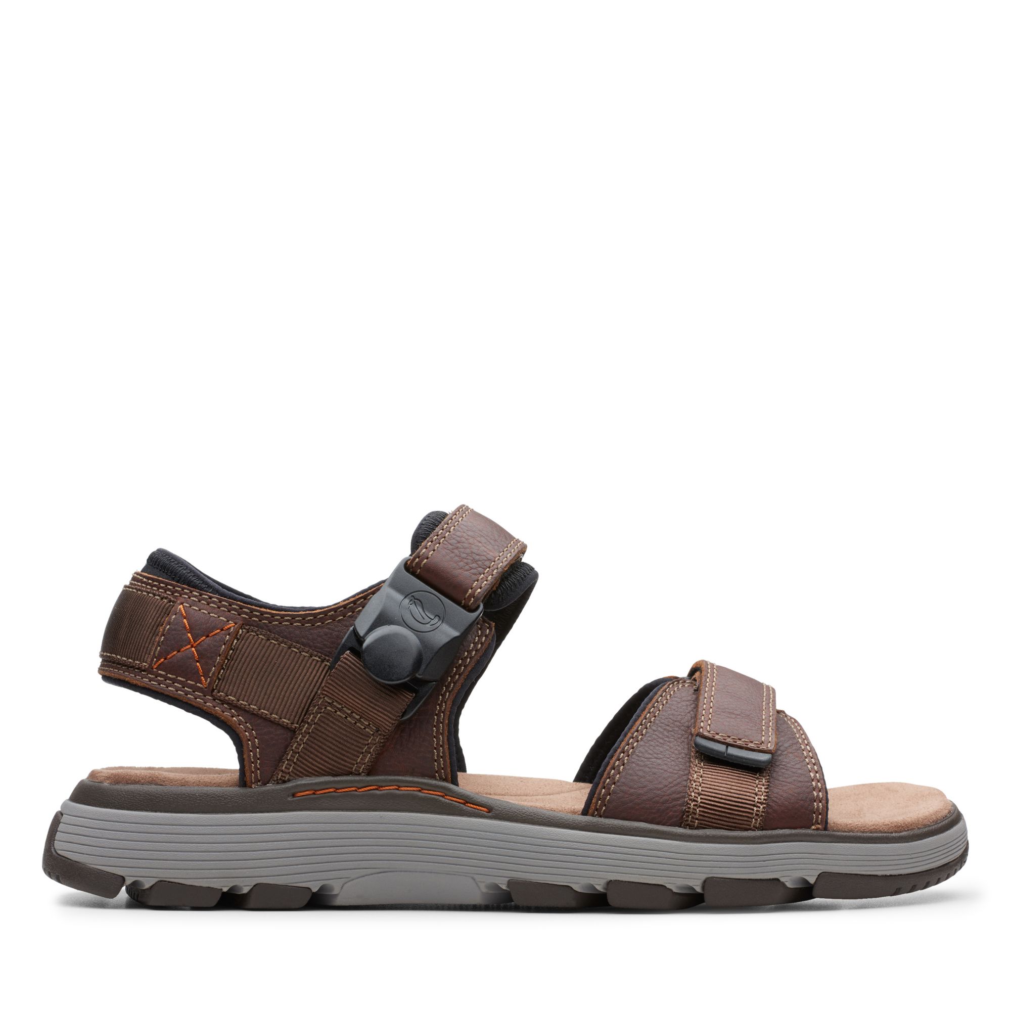 Men Sandals   Un Trek Part Dark Tan Lea