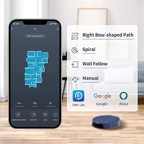 OKP Life K2 Robot Vacuum Cleaner 1800 mAh