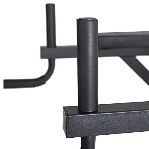 KARMAS PRODUCT Power Tower Adjustable Height Standing Pull Up Bar Dip Station