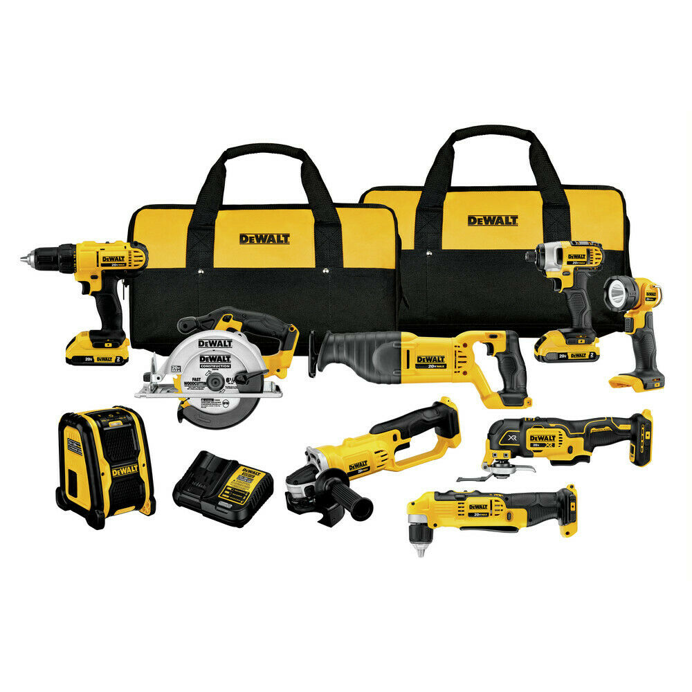 DEWALT DCK940D2 9-Tool Combo Kit - 20V MAX w/ (2) 2Ah Batteries New