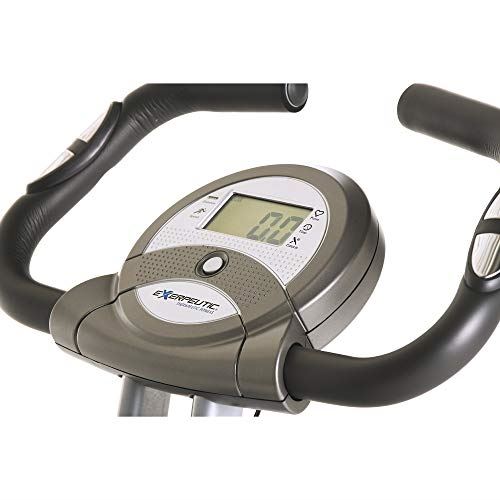 Exerpeutic Folding Magnetic Upright Exercise Bike