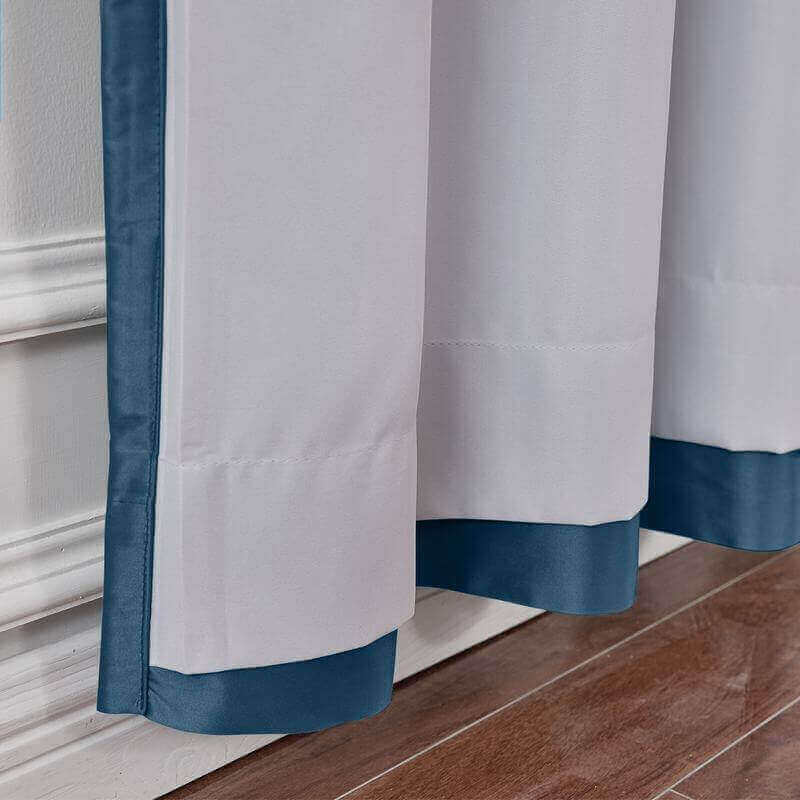 CUSTOM Lao Hang Zhou Navy Polyester Cotton Thermal Insulated Curtain