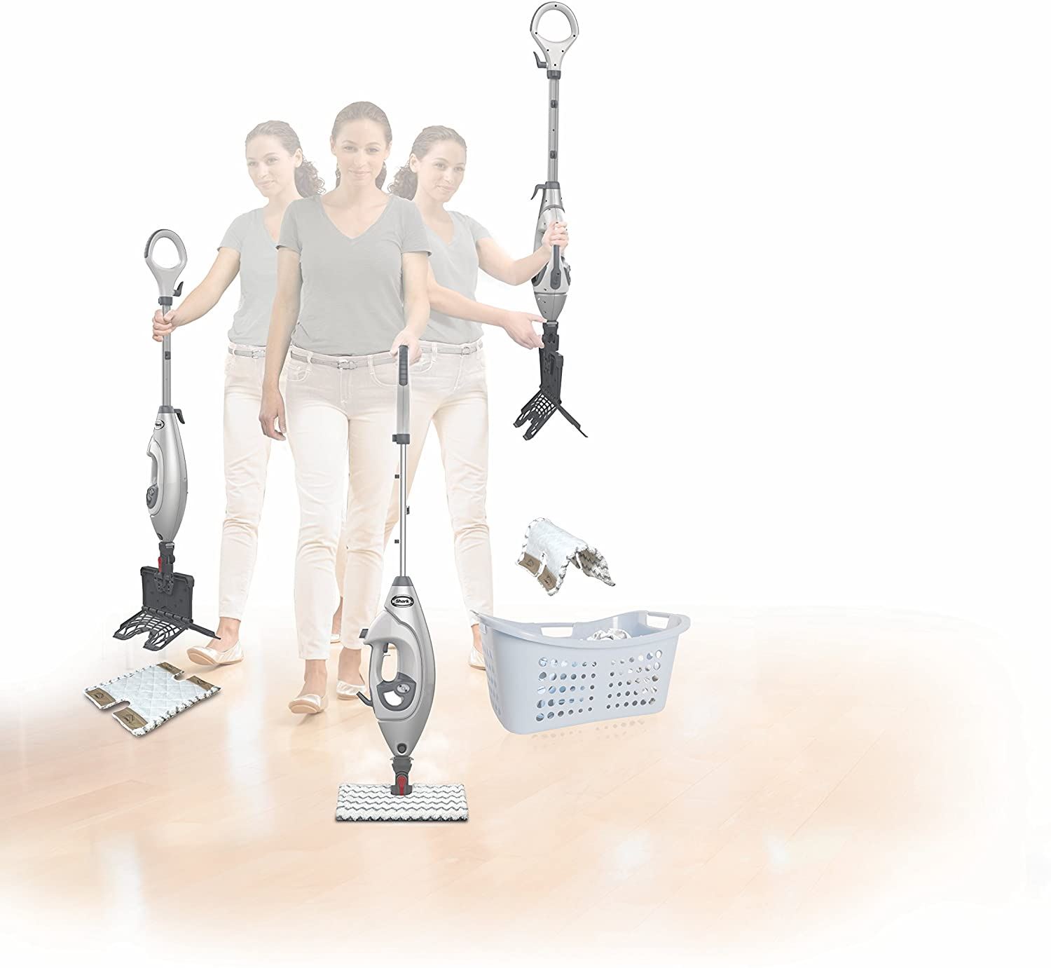 Pro Steam Pocket Mop/White