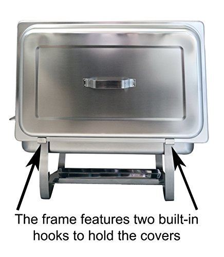 Stainless Steel – 8 Chafer and Buffet Warmer Sets with Water Pan, Food Pan, Lid