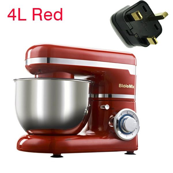 Stand Mixer Stainless Steel Bowl 6-speed Kitchen Food Blender Cream Egg Whisk Cake Dough Kneader