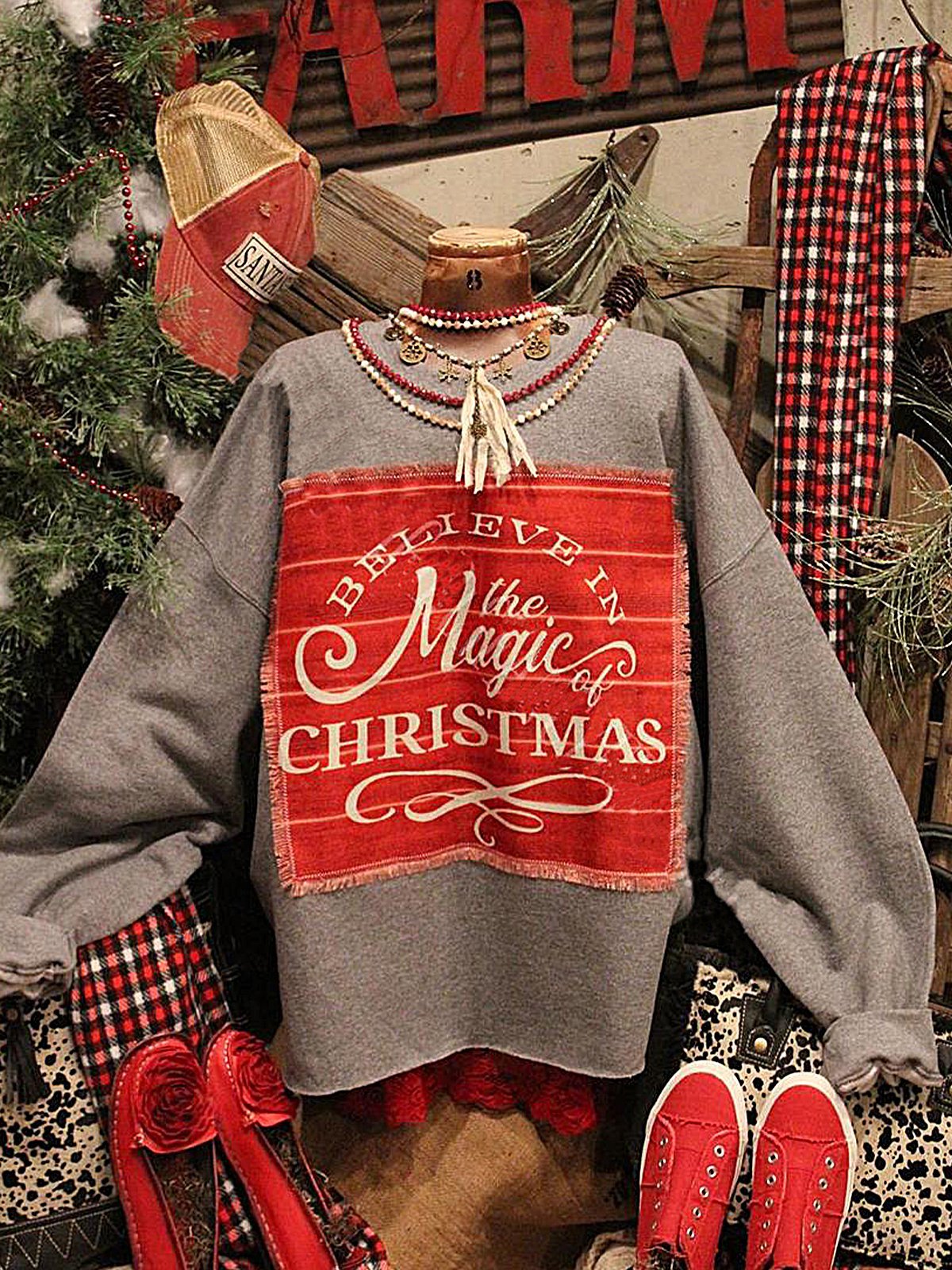 Shift Long Sleeve Retro Sweatshirt