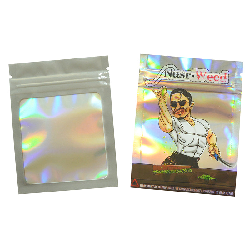 7x9cm 1g Printed Bags Laser Holographic Zip Lock Bags