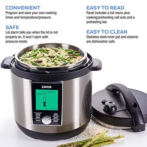 8 Quart Programmable Electric Multi-Cooker: Pressure Cooker
