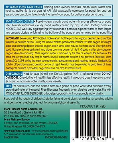 API Pond Accu-Clear Pond Water Clarifier 64 oz