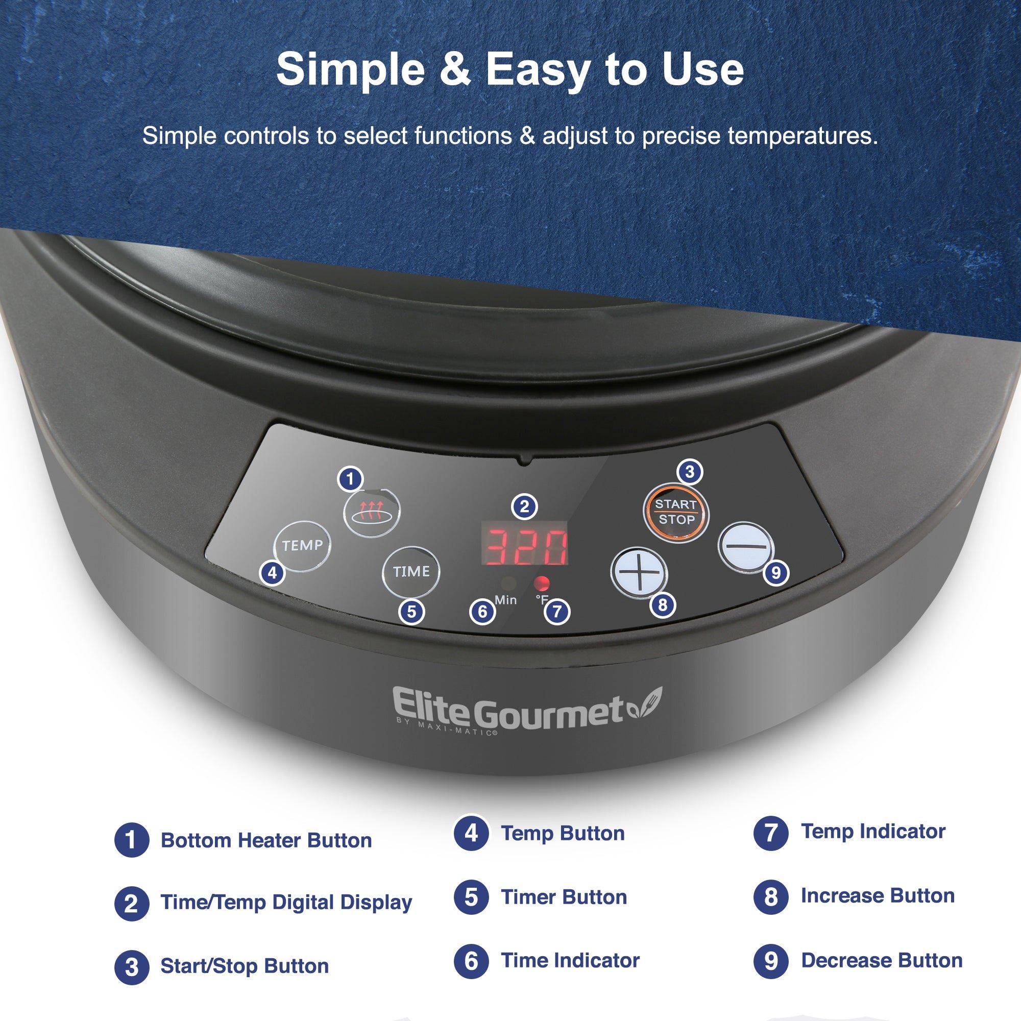5 qt. Rapid Air Fryer & Multi-cooker EAF4700