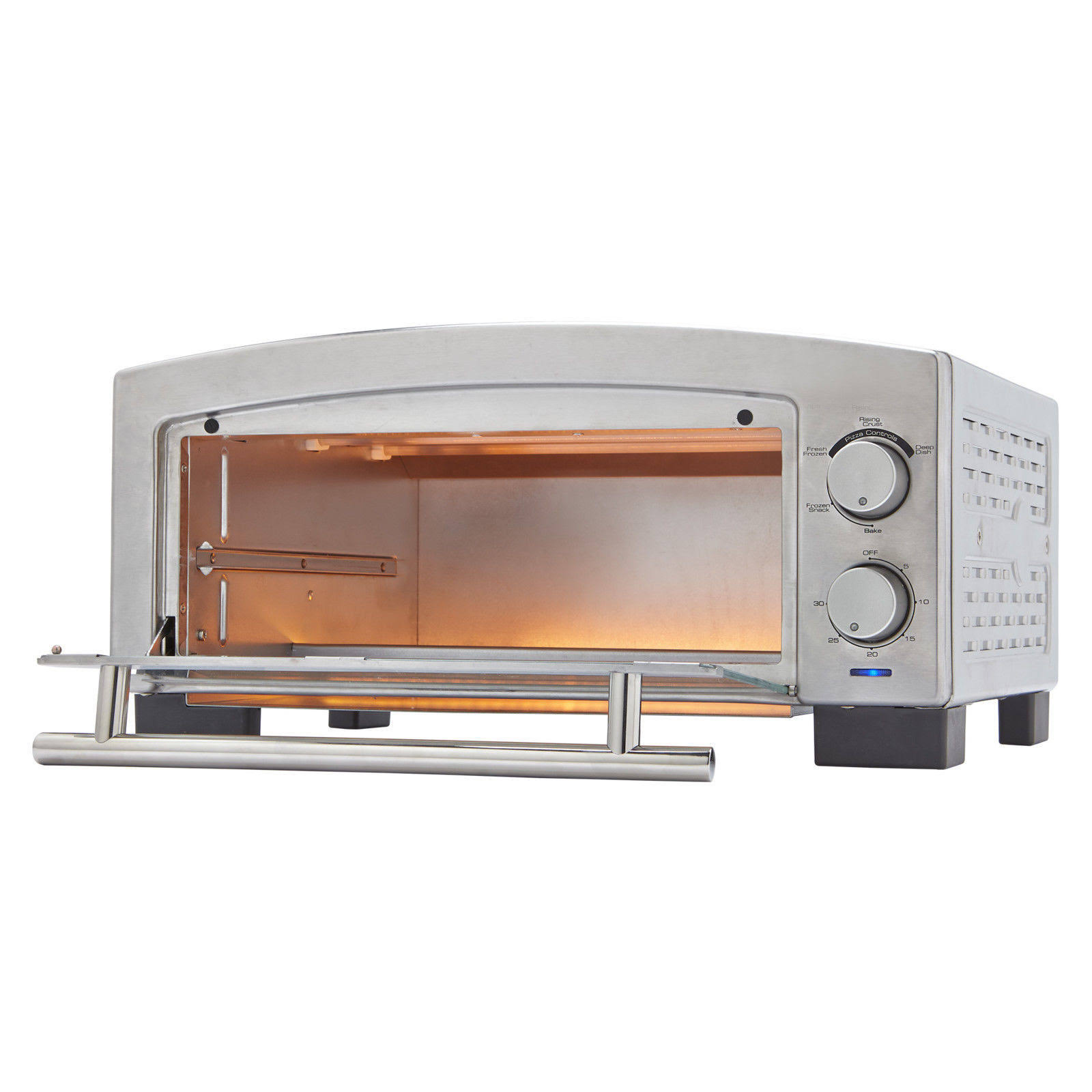 BLACK+DECKER P300S Steel Pizza Oven - 1575W - Silver