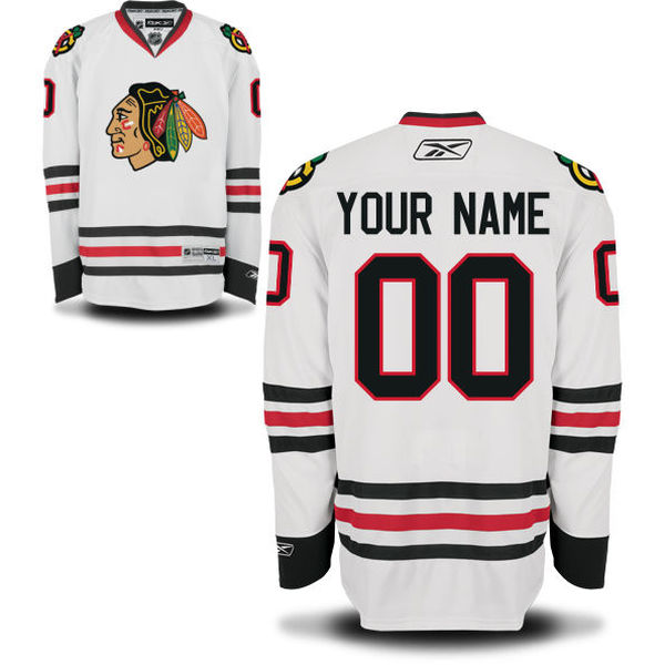 Reebok Chicago Blackhawks Men's Premier Home Custom Jersey - Red