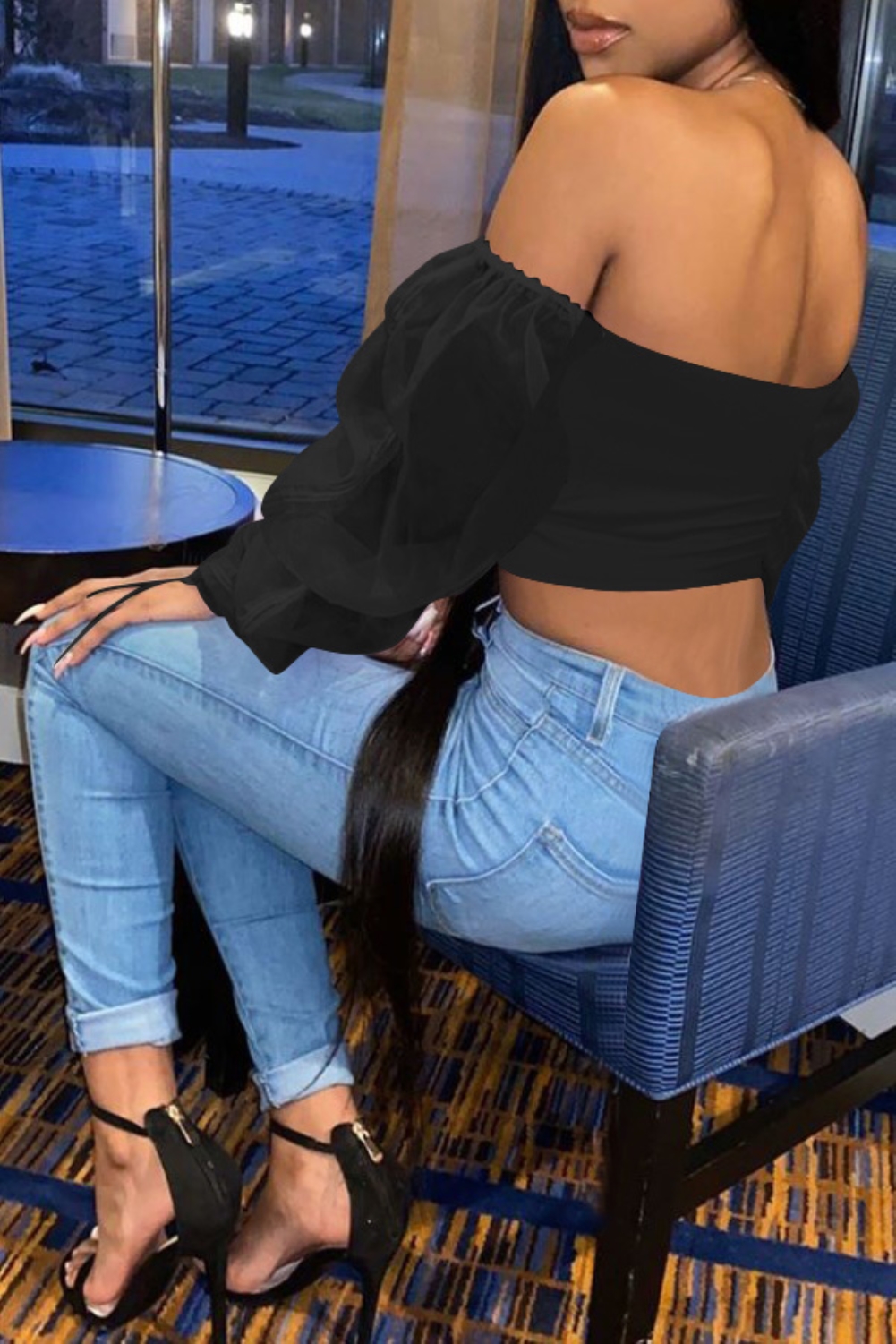 Sexy Strapless Plain Crop Top