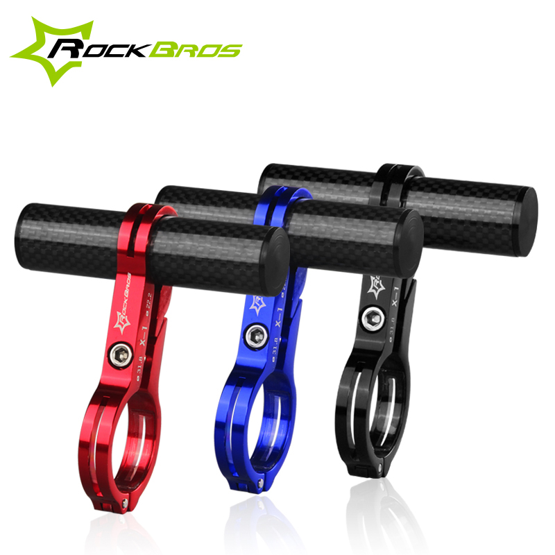 ROCKBROS Fiber Bike Bicycle HandleBar Extender Mount Lamp Bracket Outdoor Sports Bile Bicycle MTB Flashlight Holder 3 Colors