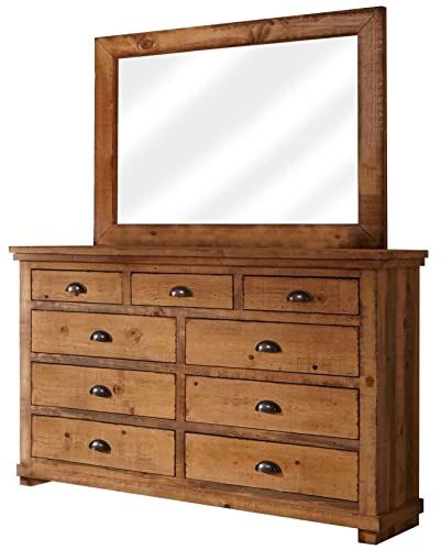 Progressive Furniture Willow Drawer Dresser with Mirror