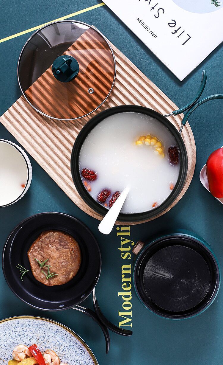 110V Multicooker Electric Skillet Fry Stew Soup Pot Multifunctional Rice Steamer Hot Pot Detachable