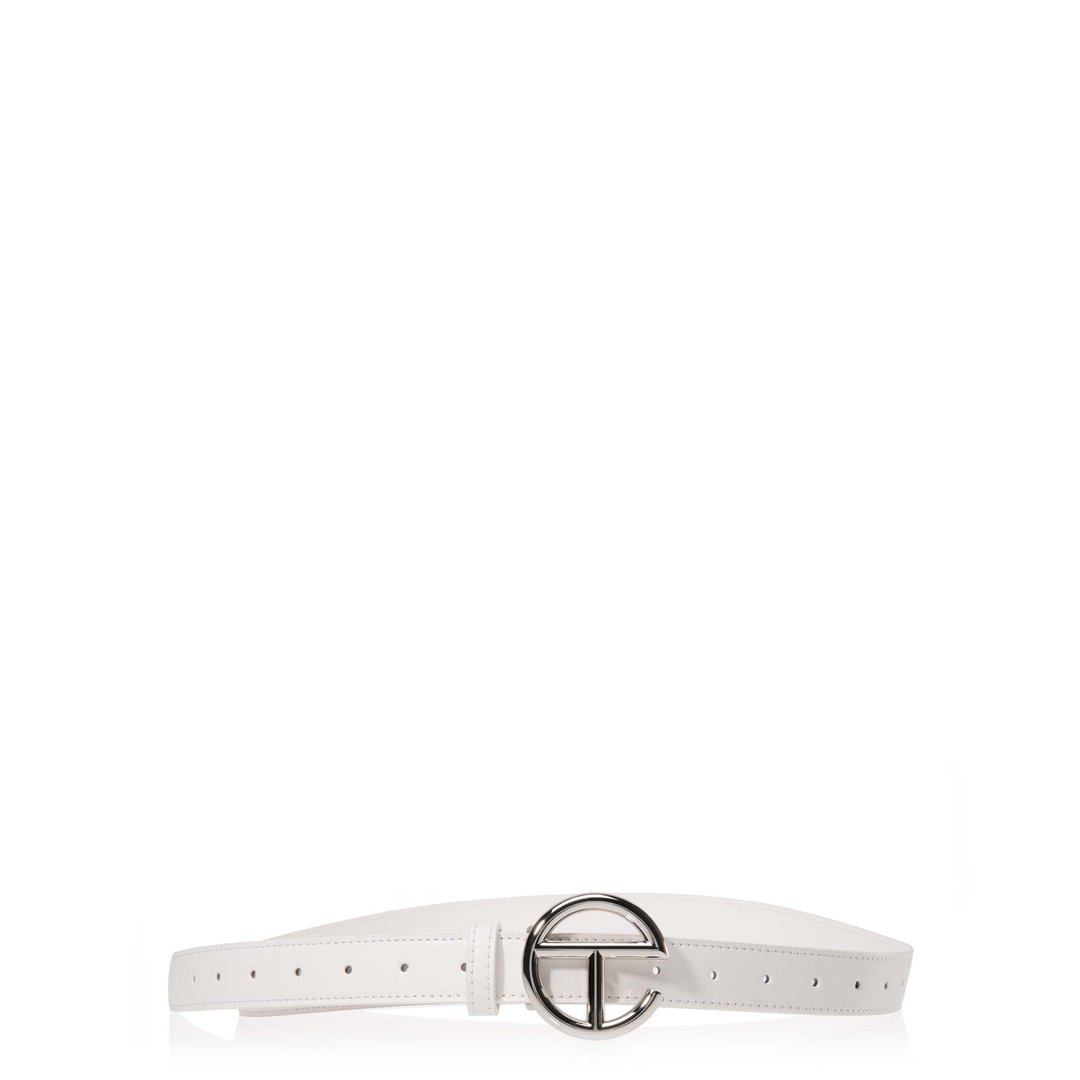 Logo Belt - Silver/White
