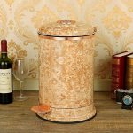 stainless steel metal trash bins garbage cans with foot pedal bucket kitchen trash cans for home decor