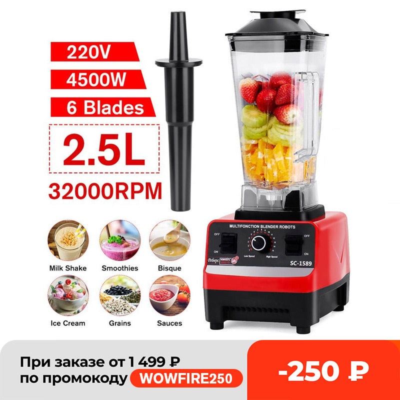 Free Professional Heavy Duty Commercial Timer Blender Mixer Juicer Food