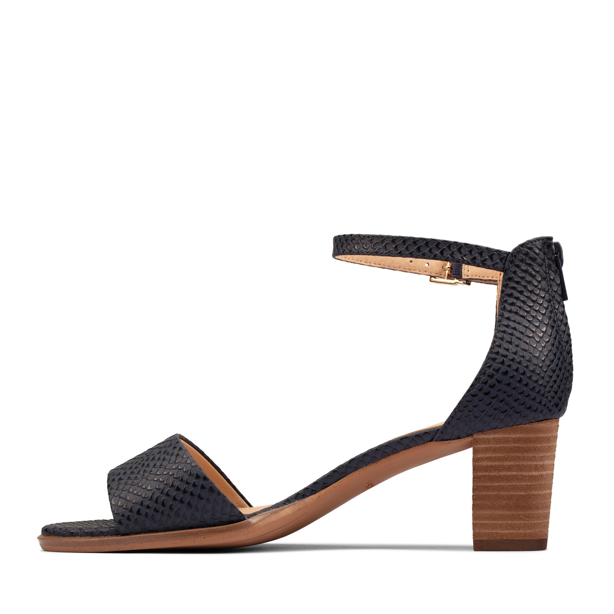 Women Sandals Kaylin 60 2 Part Navy Leather