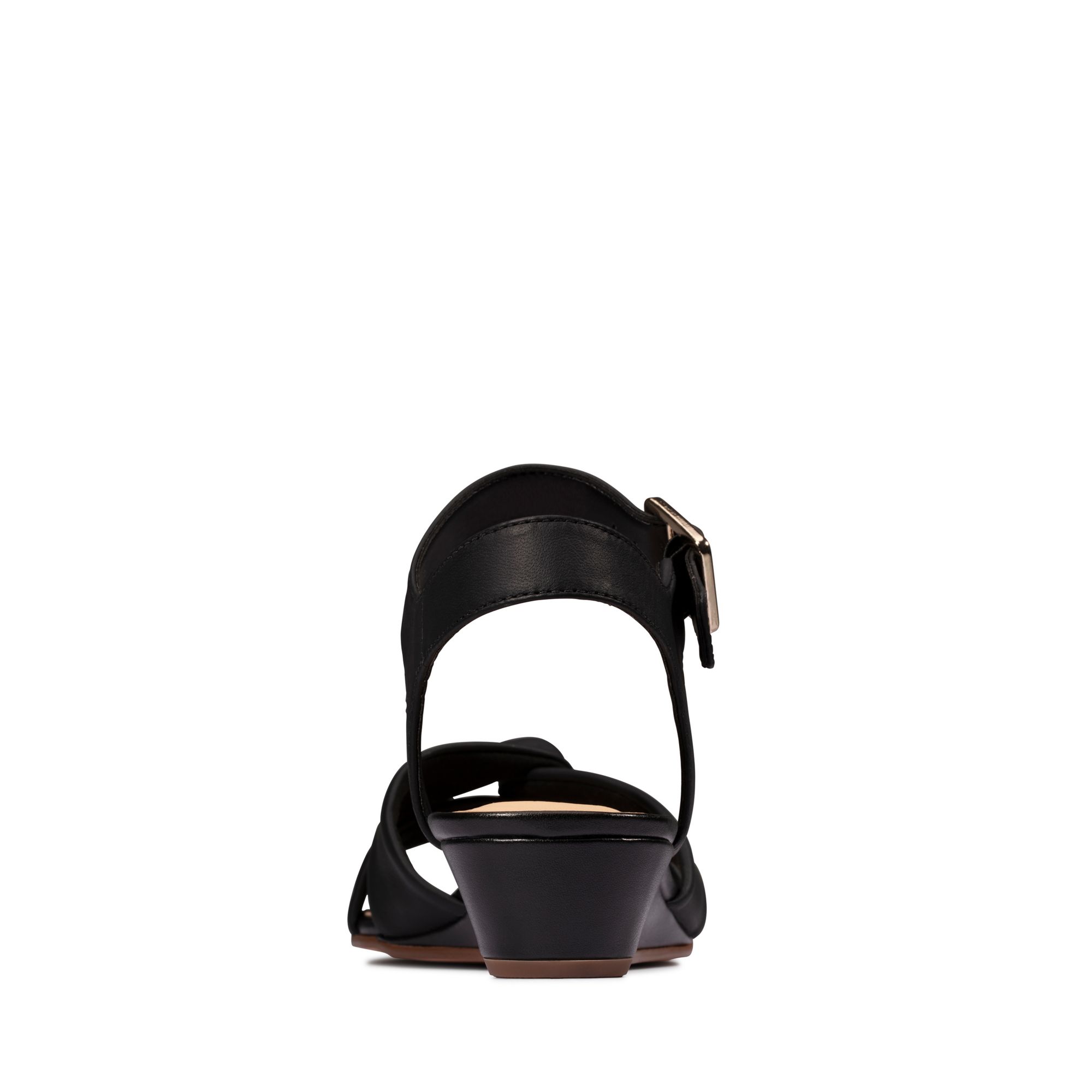 Women Sandals Sense Strap Black Leather