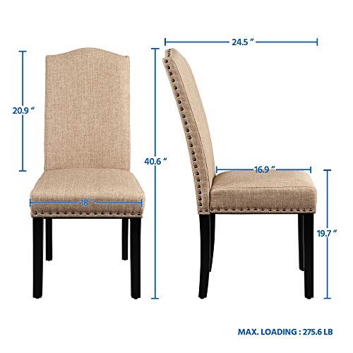 Dining Room Chairs Living Room Chairs with Rubber Wood Legs