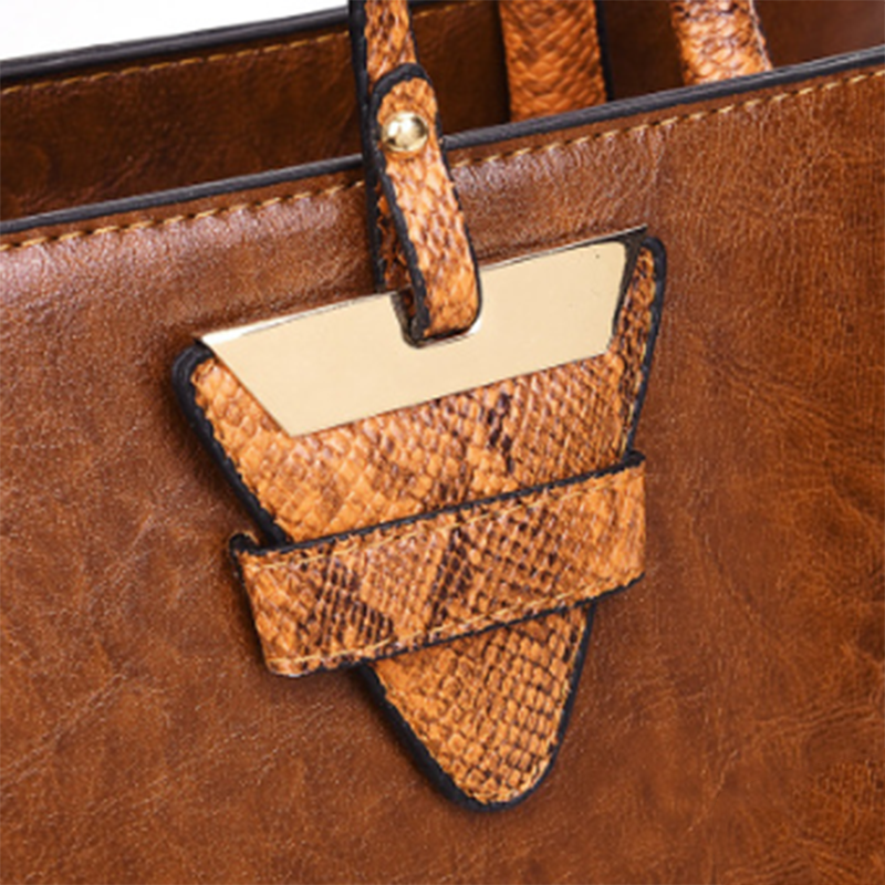 Women Solid Casual PU Leather Bag