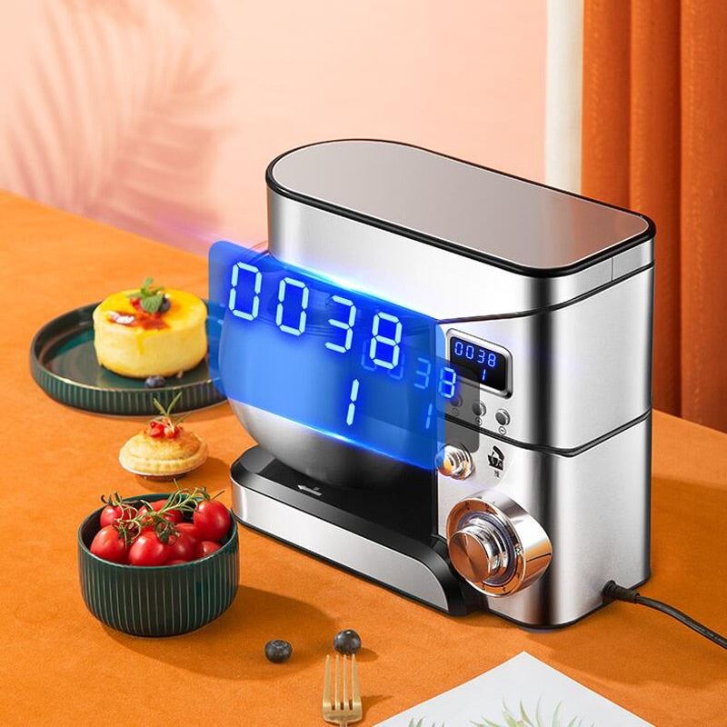 Dough Mixer Food Mixer Kneading Machine Home ELD Display High Power Multifunction Stainless Steel Bowl
