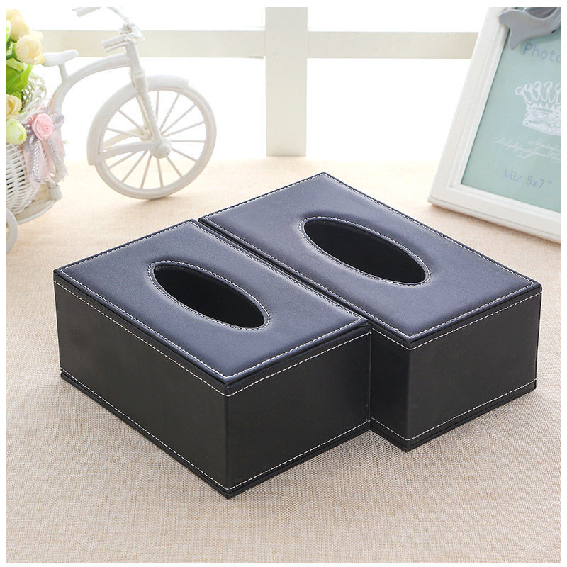 创意欧式皮革纸巾盒汽车纸巾盒子批发车载pu皮质抽纸盒批发纸抽盒