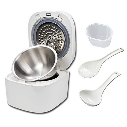 Rice Cooker and Warmer, 1 L, 5 cups of rice, Non-Coating inner pot, Efficient