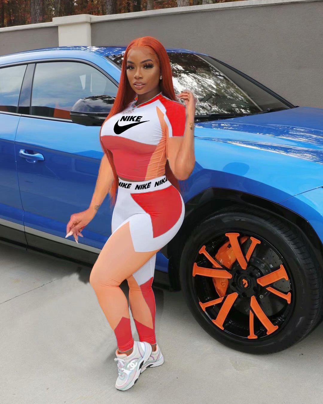 Fashion sports two-piece suit QS040