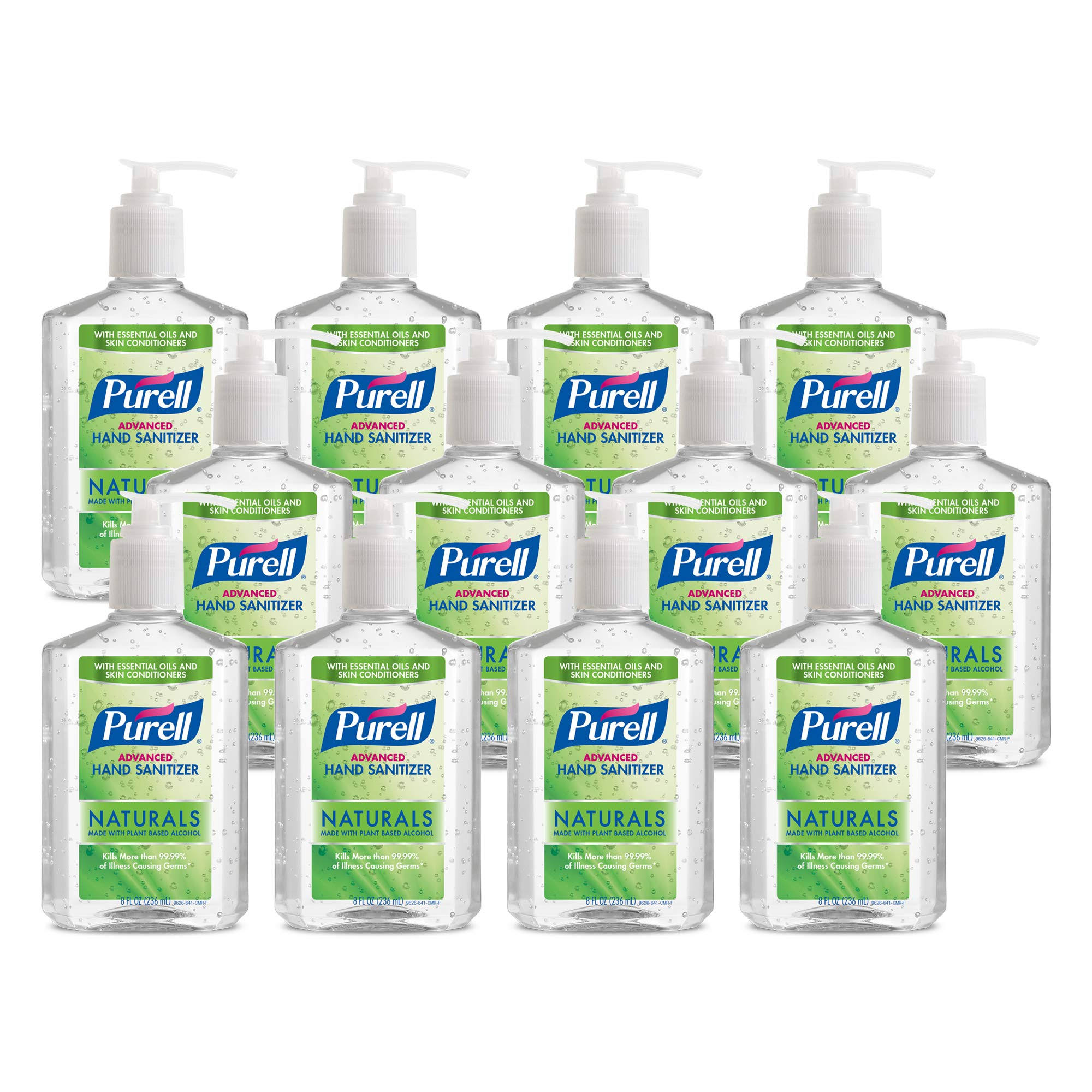 Purell 9626-12-cmr Purell Hand Sanitizer Naturals 8oz Pump