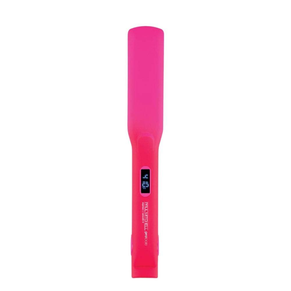 Ceramic Flat Iron w/Adjustable Heat Settings for Smoothing + Straightening | Pink