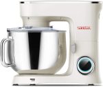 9.5 Qt. Electric Kitchen Mixer with Dishwasher-Safe Dough Hooks, Flat Beaters, 9.5QT / CREAM WHITE