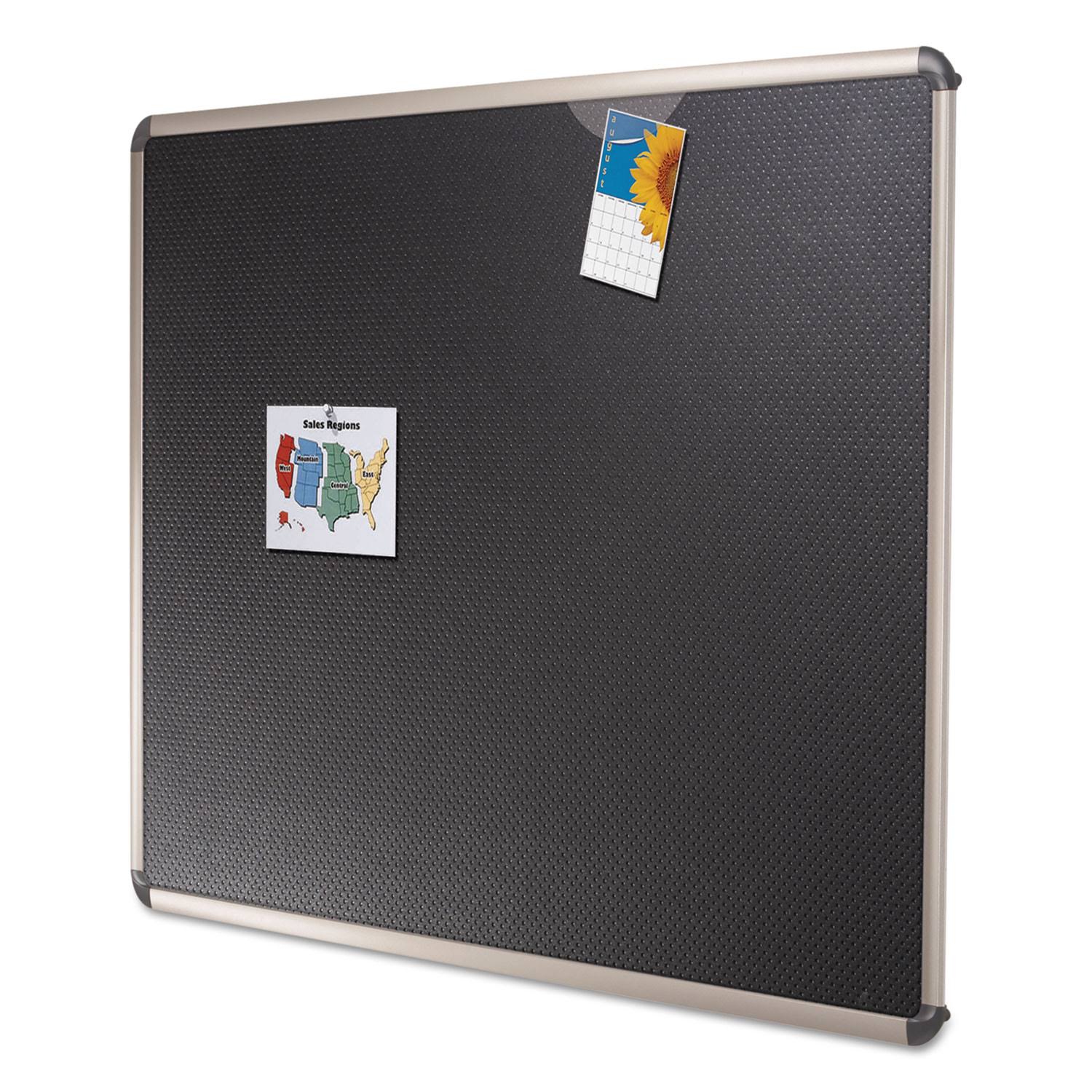 Quartet Prestige - Bulletin board - wall mountable - 35.98 in x 24.02 in - embossed foam - black