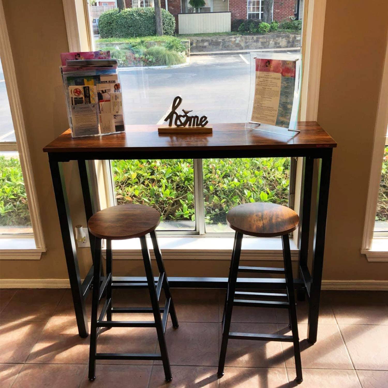 Mr Ironstone Bar Table, 47 Rectangular Kitchen Pub Dining 47.2 Table