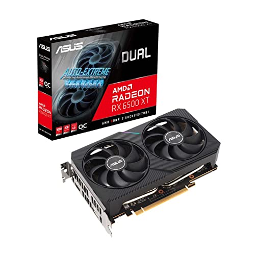 ASUS 华硕 AMD Radeon RX 6500 XT 双风扇款 4G DUAL-RX6500XT-O4G