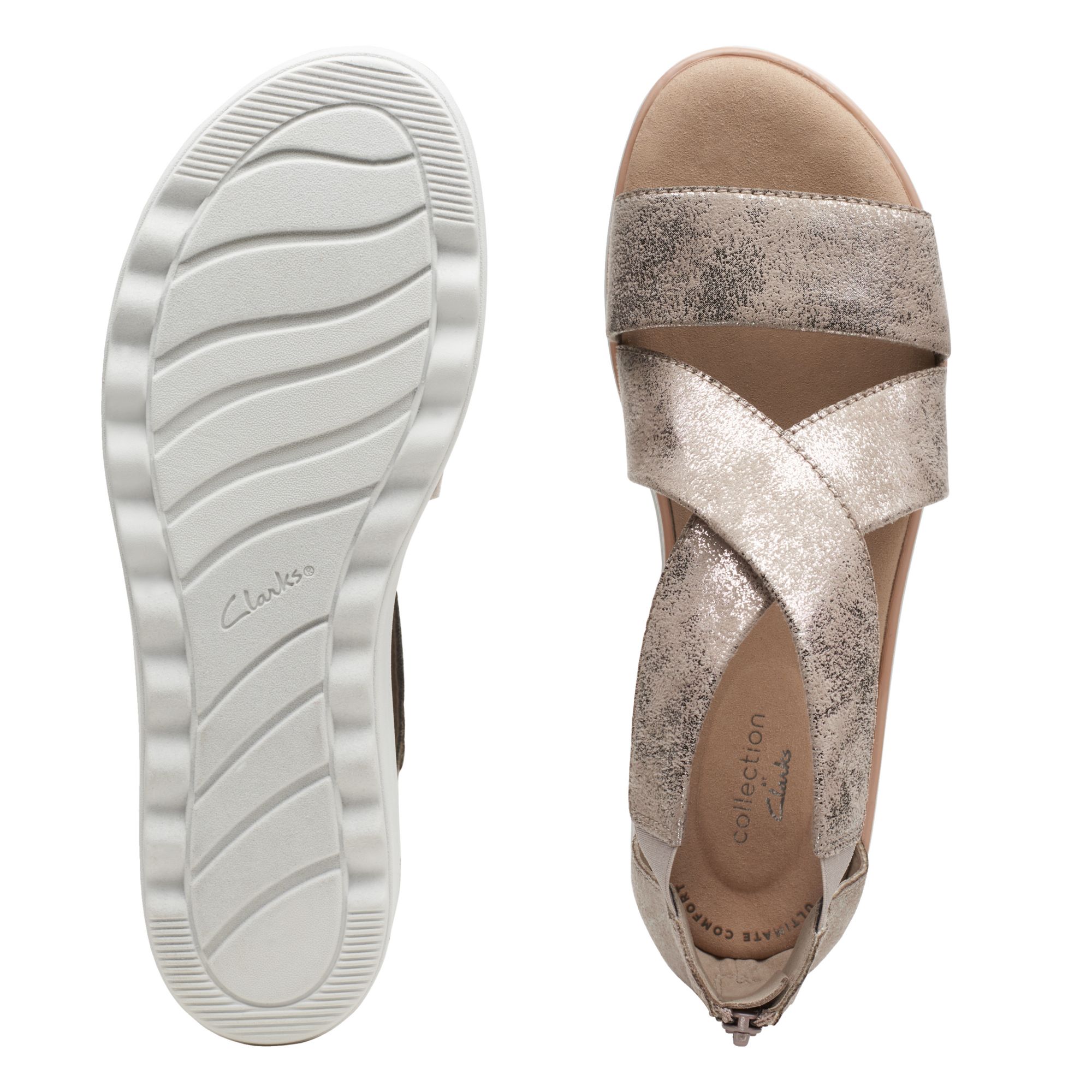 Women Sandals Jillian Rise Pewter Metallic