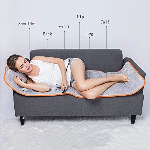 Household Body Heated Massage Mattress Mat w/ Deep Tissue Kneading & Vibration