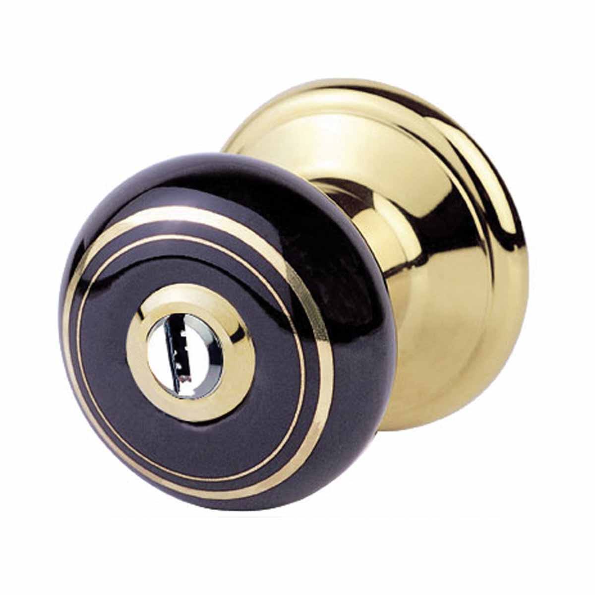 Int Keyed Door Knob Lock Set Porcelain Ajustable Backset |Renovator's Supply
