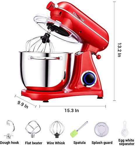 6.5 QT 800W Full Metal Case Professional Kitchen Electric Mixer