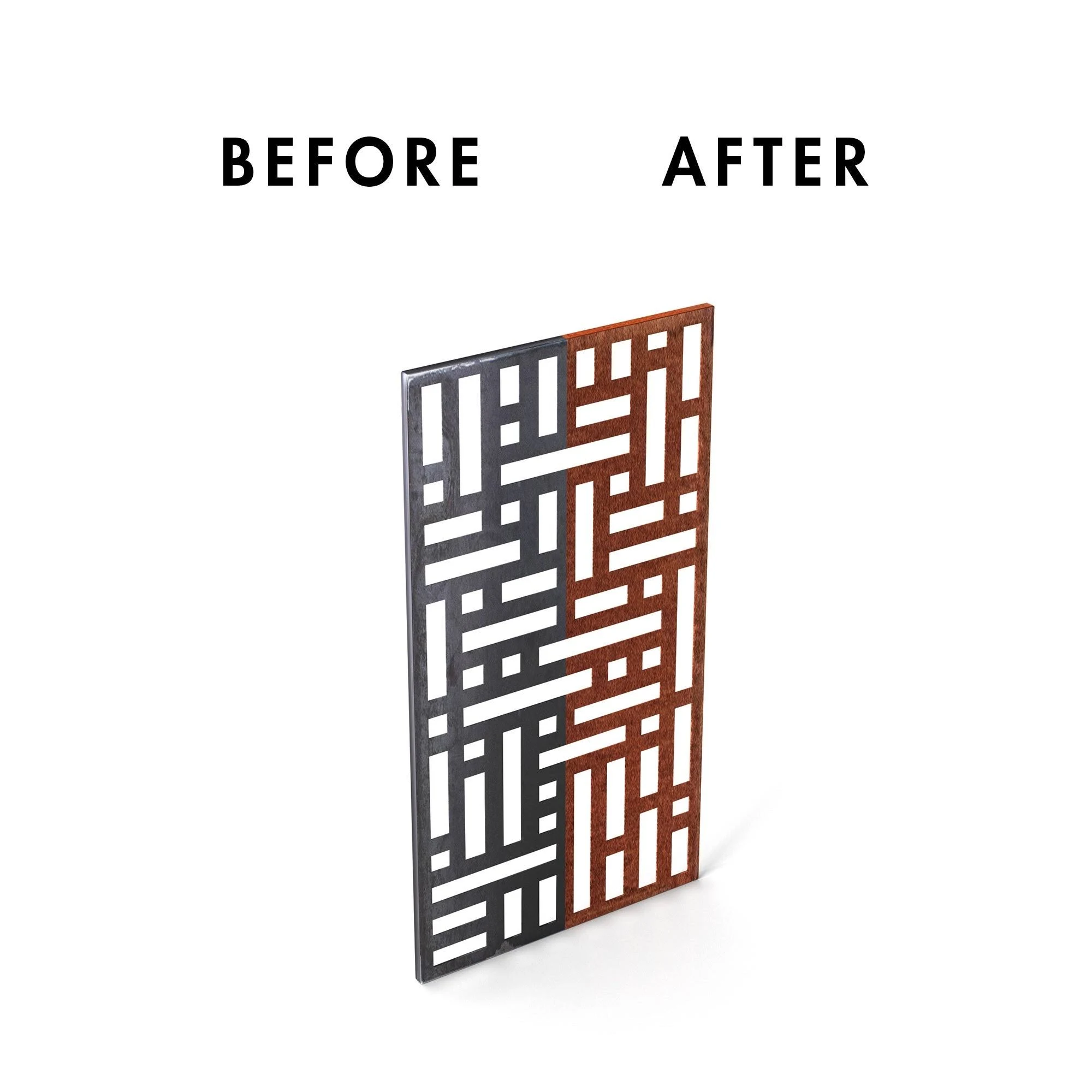 Veradek Corten Steel Screen Panel - Block