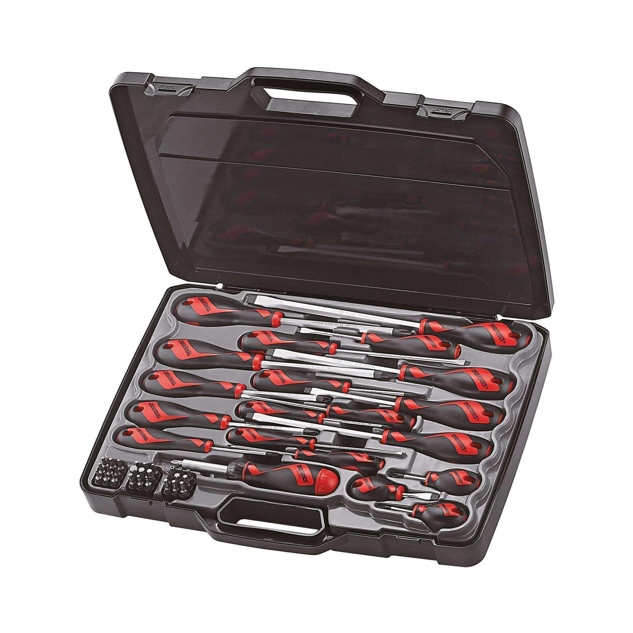 Teng Tools – 53 Piece Screwdriver Set (Flat,PH,PZ,Hex,TX,TPX,SQ) – TEN-O-MD9053N