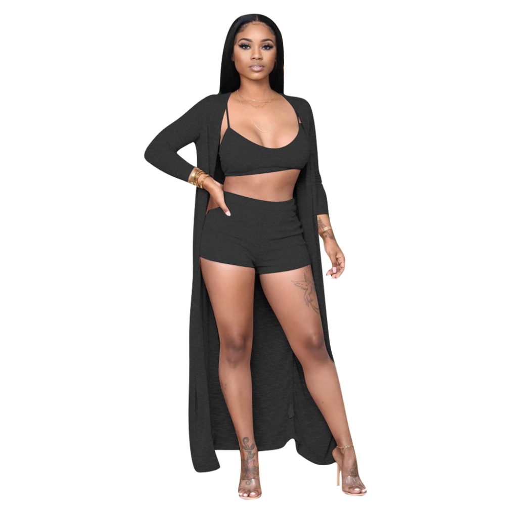 Autumn Two Piece Shorts Set with Matching Overalls