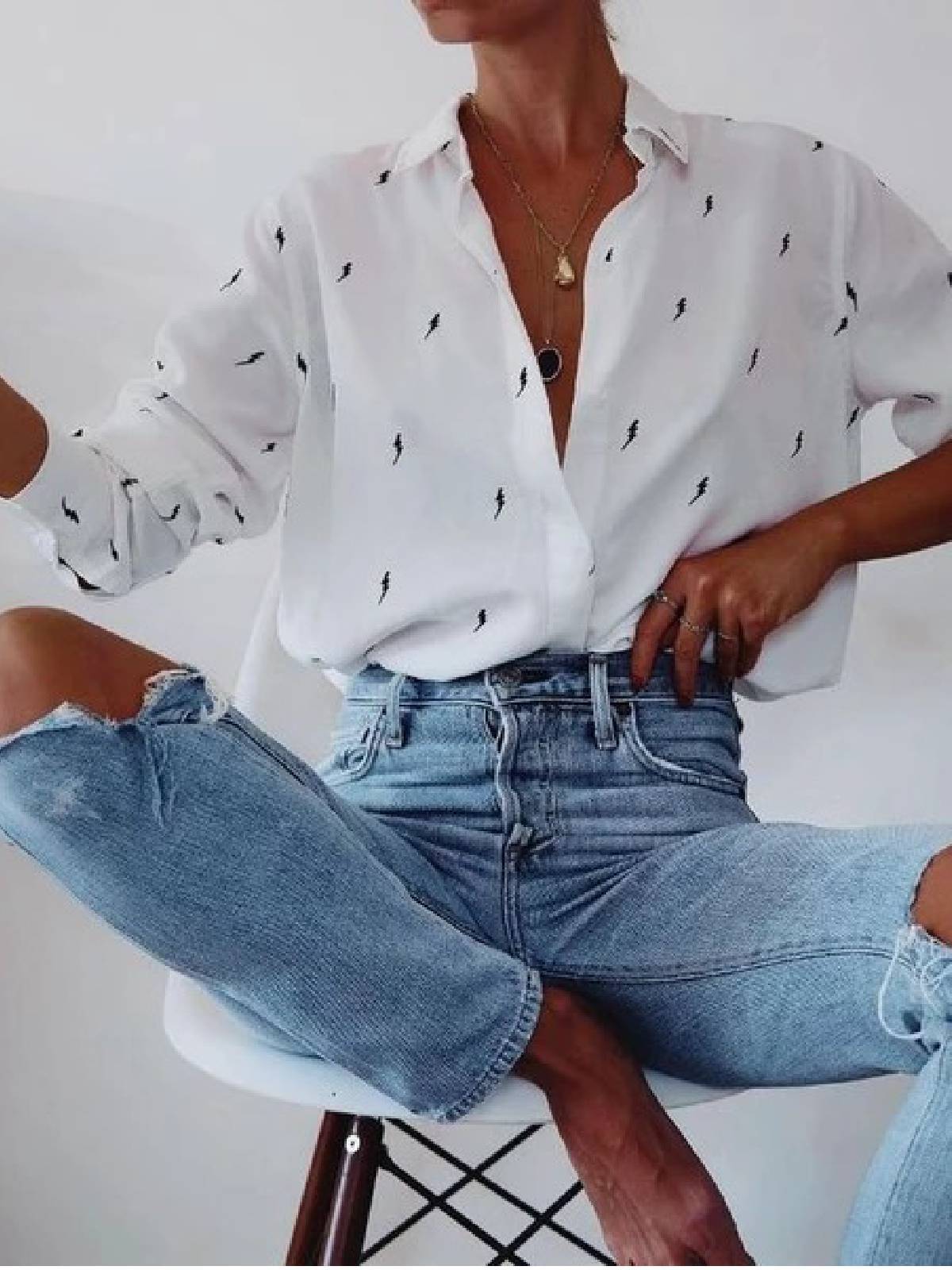 Long Sleeve Casual Shirts & Tops