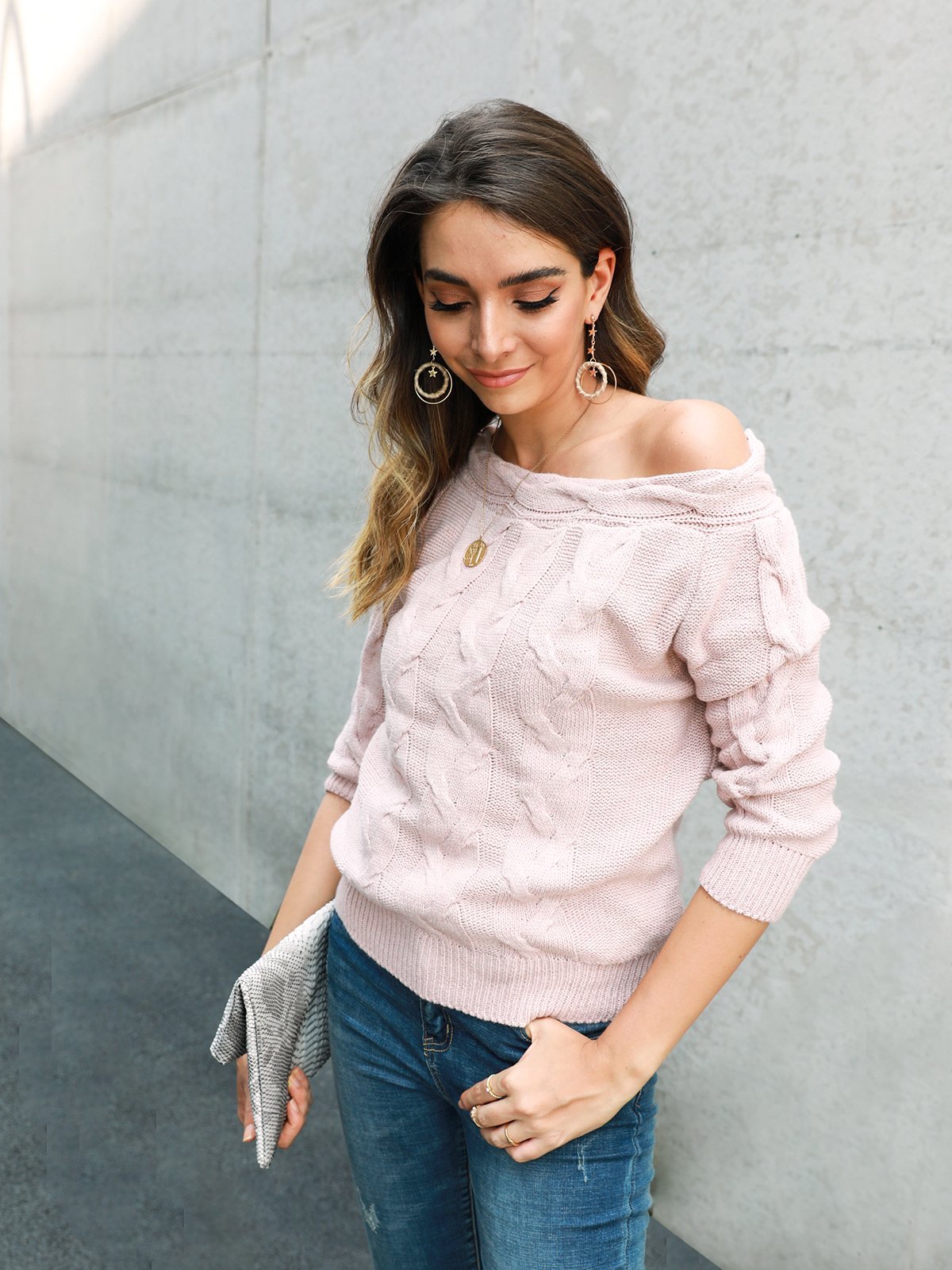 Holiday Off Shoulder Sweater