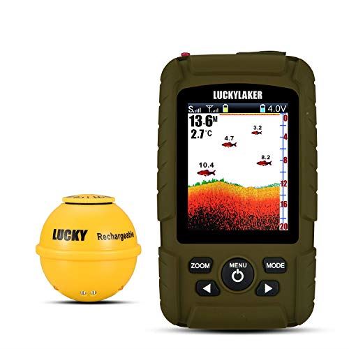LUCKY Portable Sonar Fish Finder Boat Depth Fishing Fish Finders Waterproof Handheld