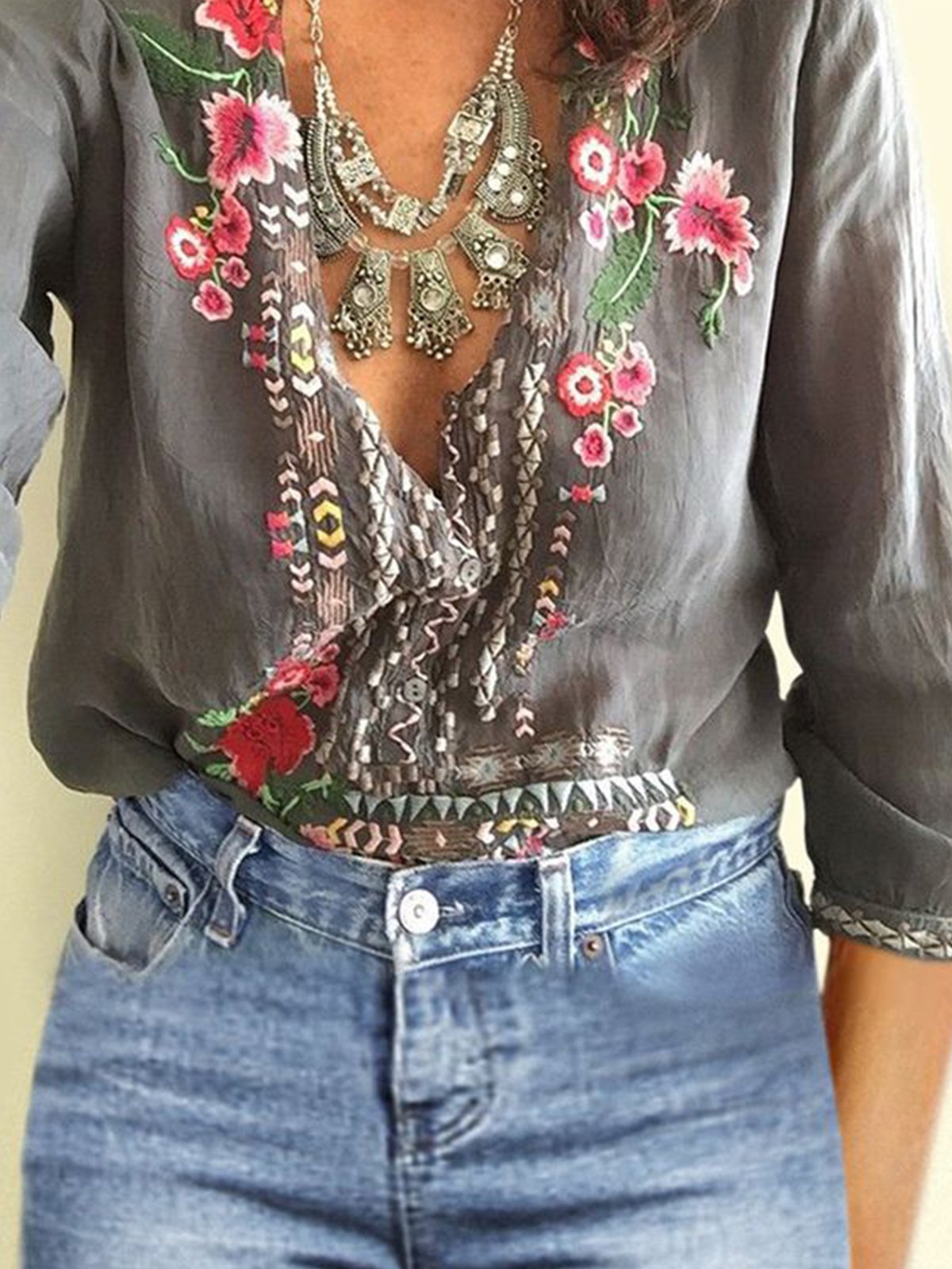 Long Sleeve Elegant Causal Tops