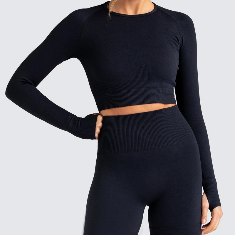 Autumn Sports Fitness Yoga Crop Top and Legging Set