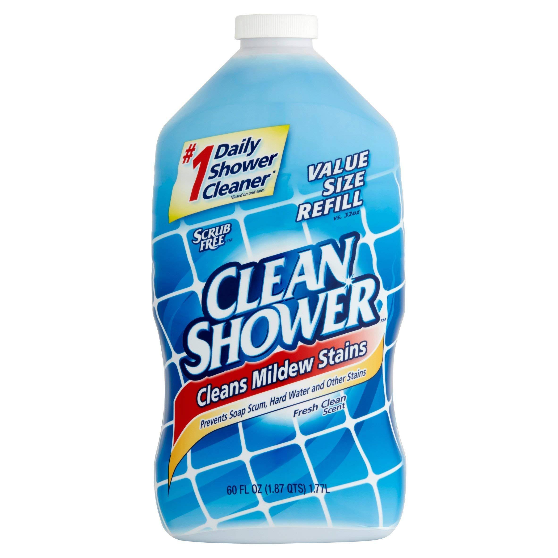 Pack of 6 - Clean Shower Daily Shower Cleaner Refill, 60 fl oz
